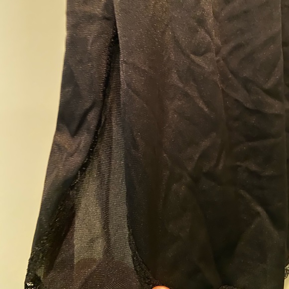 black satin slip skirt - Picture 3 of 4